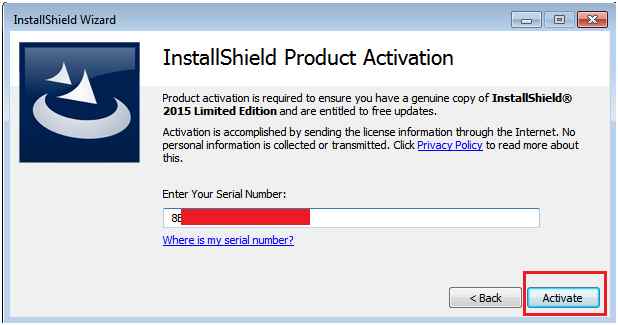 Put your serial number